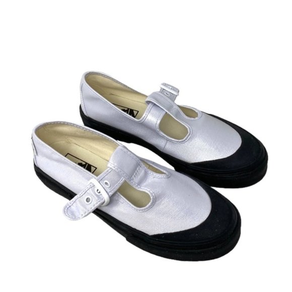 VANS Style 93 Shoes White Sneakers Women's Size Canvas Coated Skate VN0A3XTJW00 - Picture 3 of 8